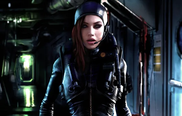 Картинка девушка, лицо, Capcom, fan art, Resident Evil: Revelations, Biohazard, Jessica Sherawat, B.S.A.A.