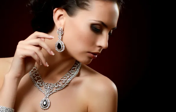 Картинка luxury, necklace, earrings