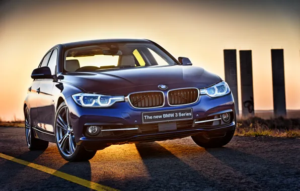 Картинка бмв, BMW, седан, F30, 2015, 3-Series
