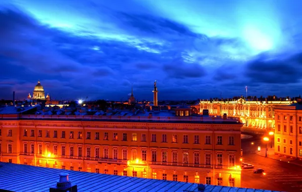 Картинка Питер, крыши, Санкт-Петербург, белые ночи