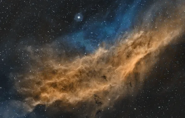 Картинка Туманность, Калифорния, NGC 1499, в созвездии Персей