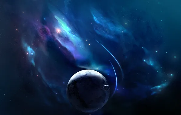 Картинка Космос, Планеты, Planets, Nebulae, Stars, Space, Spacecrafts
