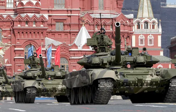 Картинка танк, Москва, парад, Россия, Russia, т-90, военная техника