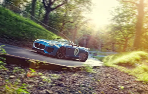 Картинка дорога, Concept, скорость, Jaguar, ягуар, Project 7