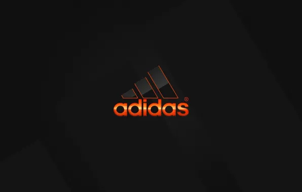 Картинка оранжевый, лого, logo, адидас, adidas, orange