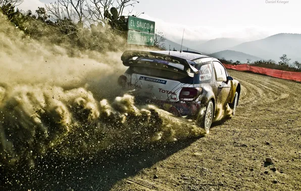 Картинка car, пыль, грязь, 2012, rally, ралли, wrc, citroen, ds3