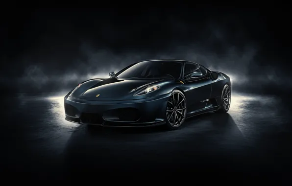 Картинка F430, Ferrari, front, by DuronDesign, Midnight Black