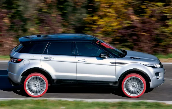 Картинка авто, вид, внедорожник, Land Rover, Range Rover, сбоку, Evoque, Marangoni, HFI-R