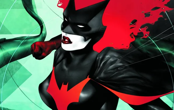 Картинка красный, comics, Batwoman