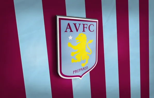 Картинка wallpaper, sport, football, Premier League, England, 3D logo, Aston Villa