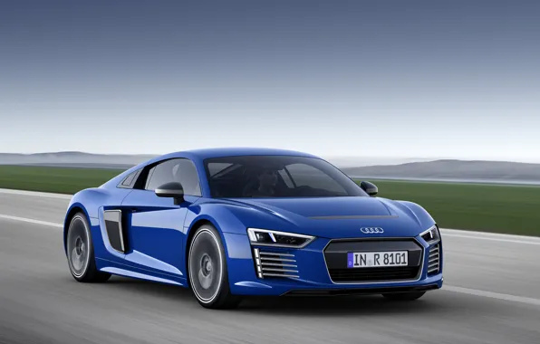 Картинка синий, Audi, ауди, e-tron, 2015