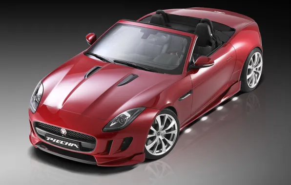 Картинка Roadster, Jaguar, Red, Design, F-Type, Piecha