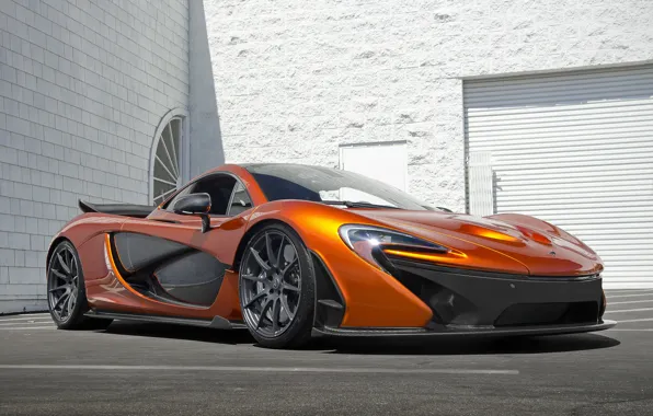 Картинка McLaren, Orange, Carbon