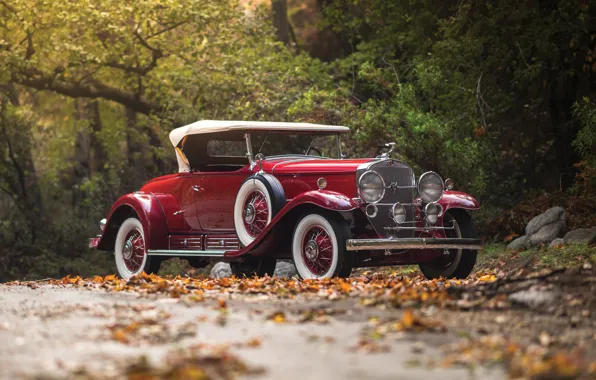 Картинка Cadillac, Roadster, родстер, передок, 1930, Кадилак, V16, by Fleetwood, 452 452-A