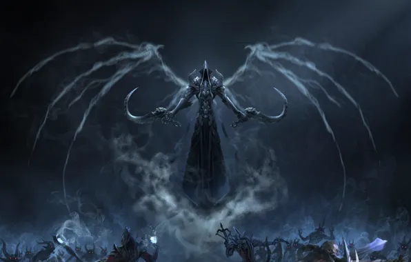Картинка Blizzard, Art, Diablo 3, Background, Blizzard Entertainment, Minions, Fan Art, Reaper, Video Game, Reaper of …