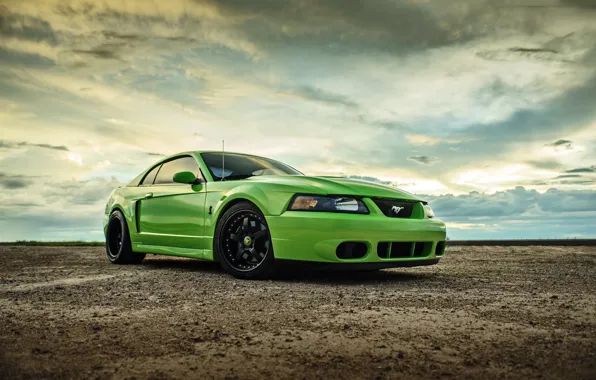 Картинка Mustang, Ford, Green, Cobra, SVT