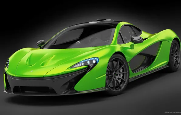 Картинка McLaren, Green, Supercar
