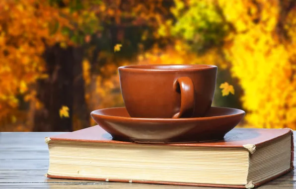 Картинка осень, кофе, чашка, книга, cup, coffee, books