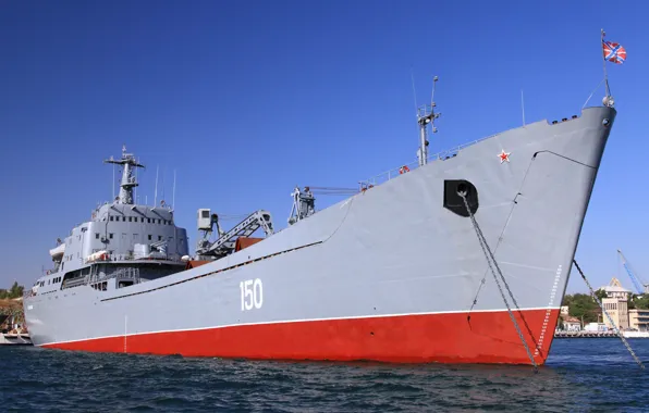 Картинка корабль, Большой, десантный, Черноморский Флот, "Саратов"