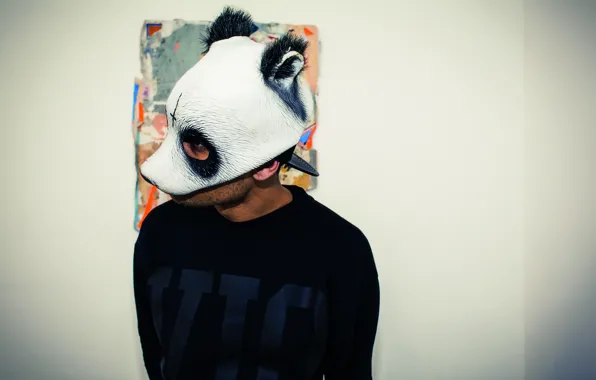 Картинка музыка, маска, панда, hip-hop, germany, panda, cro, Карло Вайбель