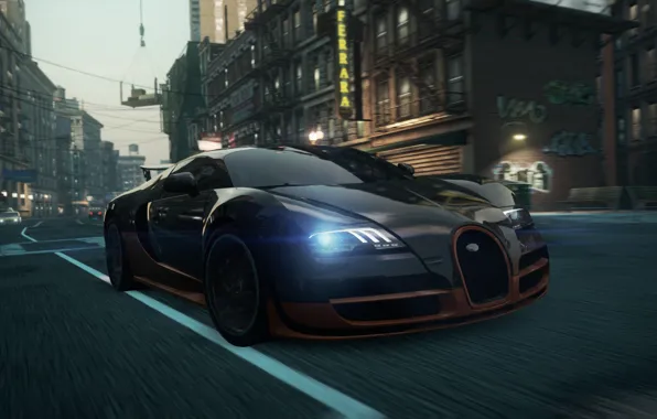 Картинка Bugatti, Veyron, 2012, Need for Speed, nfs, Most Wanted, нфс, NFSMW