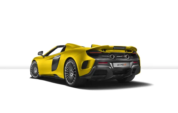 Картинка McLaren, белый фон, суперкар, макларен, Spider, 675LT