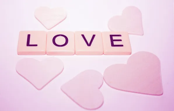 Картинка макро, любовь, буквы, настроение, надпись, сердце, сердечки, love, розовые, heart, macro, valentine's day
