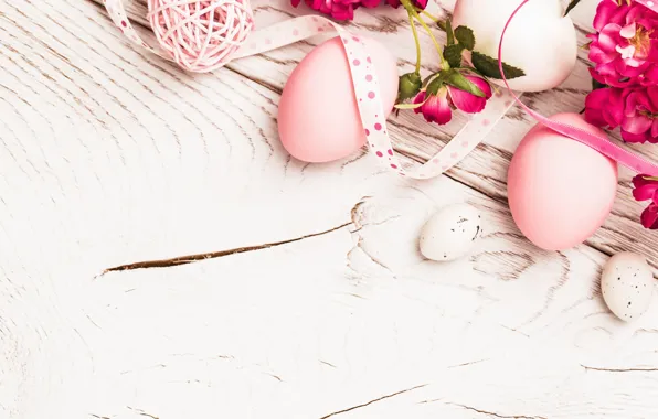 Картинка цветы, яйца, весна, Пасха, flowers, spring, Easter, eggs, decoration, Happy