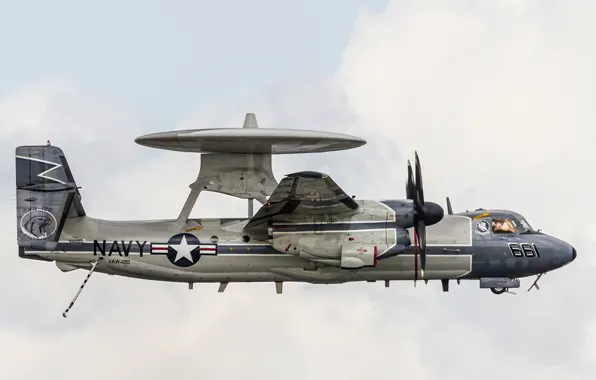 Картинка самолёт, палубный, Hawkeye, дальнего, обнаружения, радиолокационного, E-2C