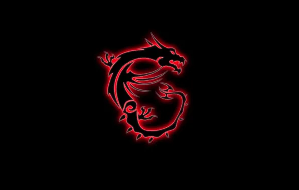 Картинка red, game, black, dragon, gaming, MSI, red dragon, micro star international
