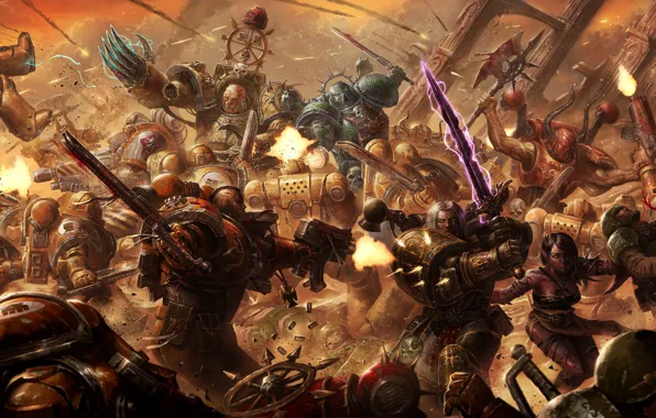 Картинка война, Warhammer, Warhammer 40K, imperial fists