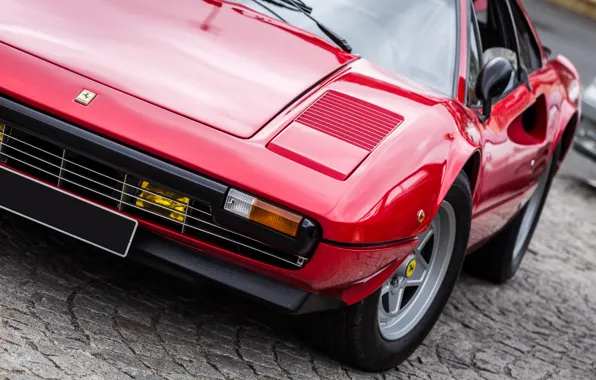 Картинка Ferrari, суперкар, красная, классика, 308