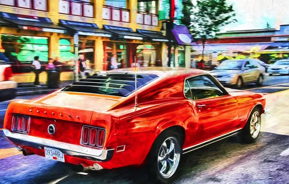 Картинка Mustang, Ford, мускул кар, Muscle car