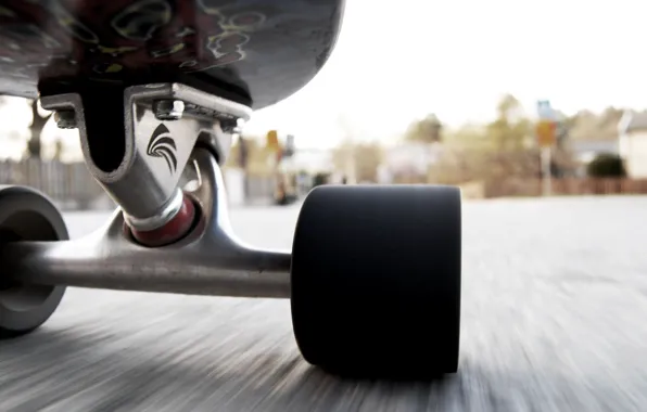 Картинка wheels, wood, skate, ground