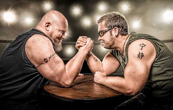 Картинка мужчины, армрестлинг, силачи, arm wrestling
