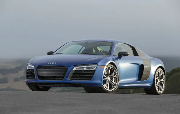 Картинка Audi, plus, Blue, V10, R8