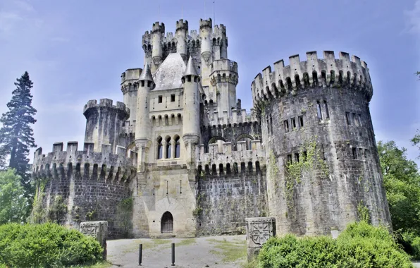 Картинка grey, Spain, butrón castle