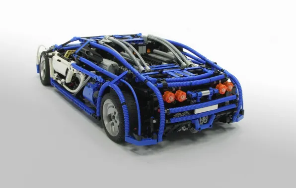 Картинка модель, veyron, bugatti, lego, 16.4