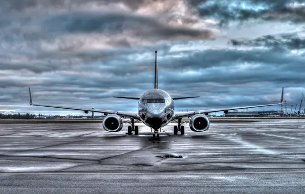 Картинка аэропорт, самолёт, Boeing 737
