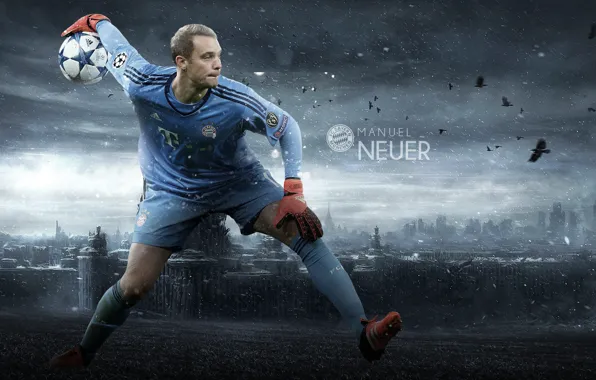 Картинка wallpaper, sport, football, player, FC Bayern Munchen, Manuel Neuer, goalkeeper