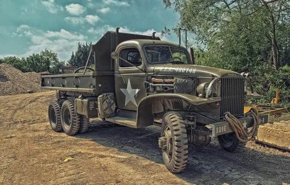 Картинка грузовик, армейский, повышенной, проходимости, CCKW 353