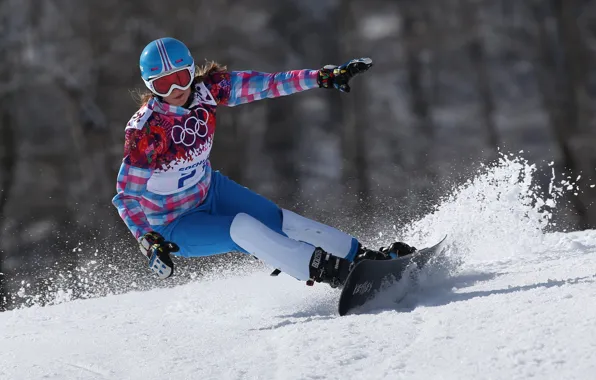 Картинка Россия, Сочи 2014, XXII Зимние Олимпийские Игры, Алена Заварзина, Сноуборд:параллельный гигантский слалом