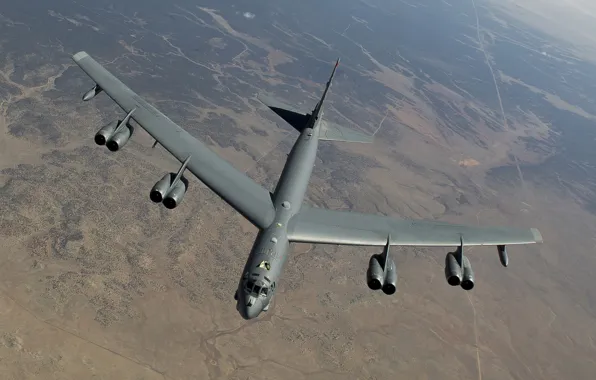 Картинка полет, Boeing, бомбардировщик, стратегический, тяжёлый, B-52, Stratofortress
