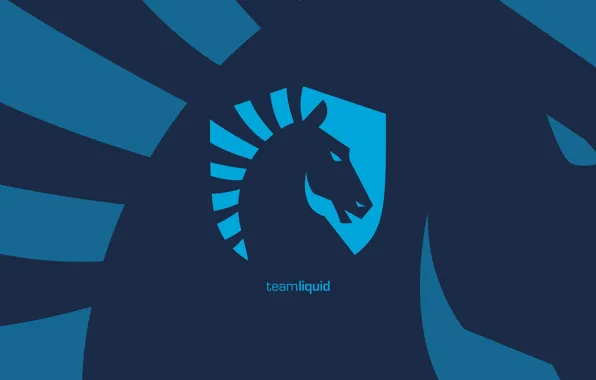 Картинка logo, blue, background, team, liquid