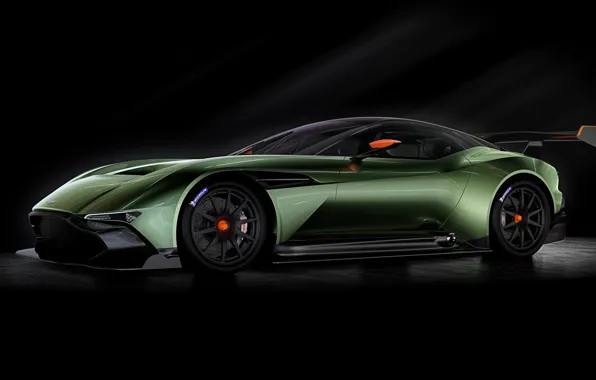Картинка зеленый, Aston Martin, вулкан, астон мартин, 2015, Vulcan