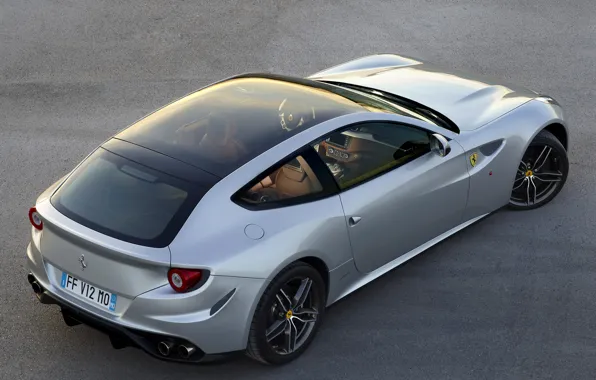 Картинка Ferrari, суперкар, серебристая, 4х4, Panoramic