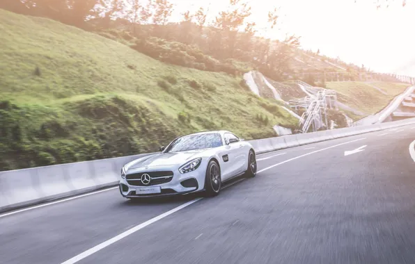 Картинка Mercedes, motion, AMG GT