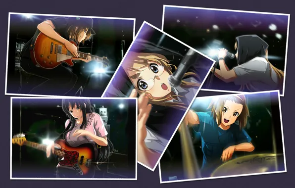 Картинка фото, девушки, K-On, anime, art, Mio Akiyama, Azusa Nakano, Tsumugi Kotobuki, Yui Hirasawa, Ritsu Tainaka