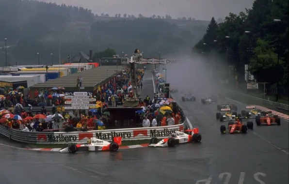 Картинка Ayrton Senna, Season 1989, Alain Prost, GP Belgian, McLaren MP4/5