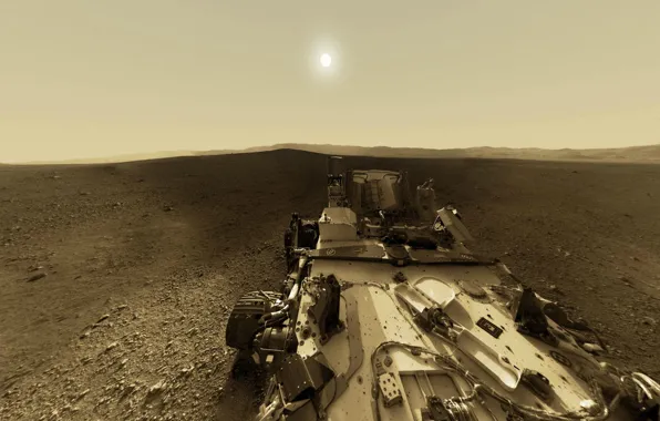 Картинка NASA, Sun, Mars, Curiosity
